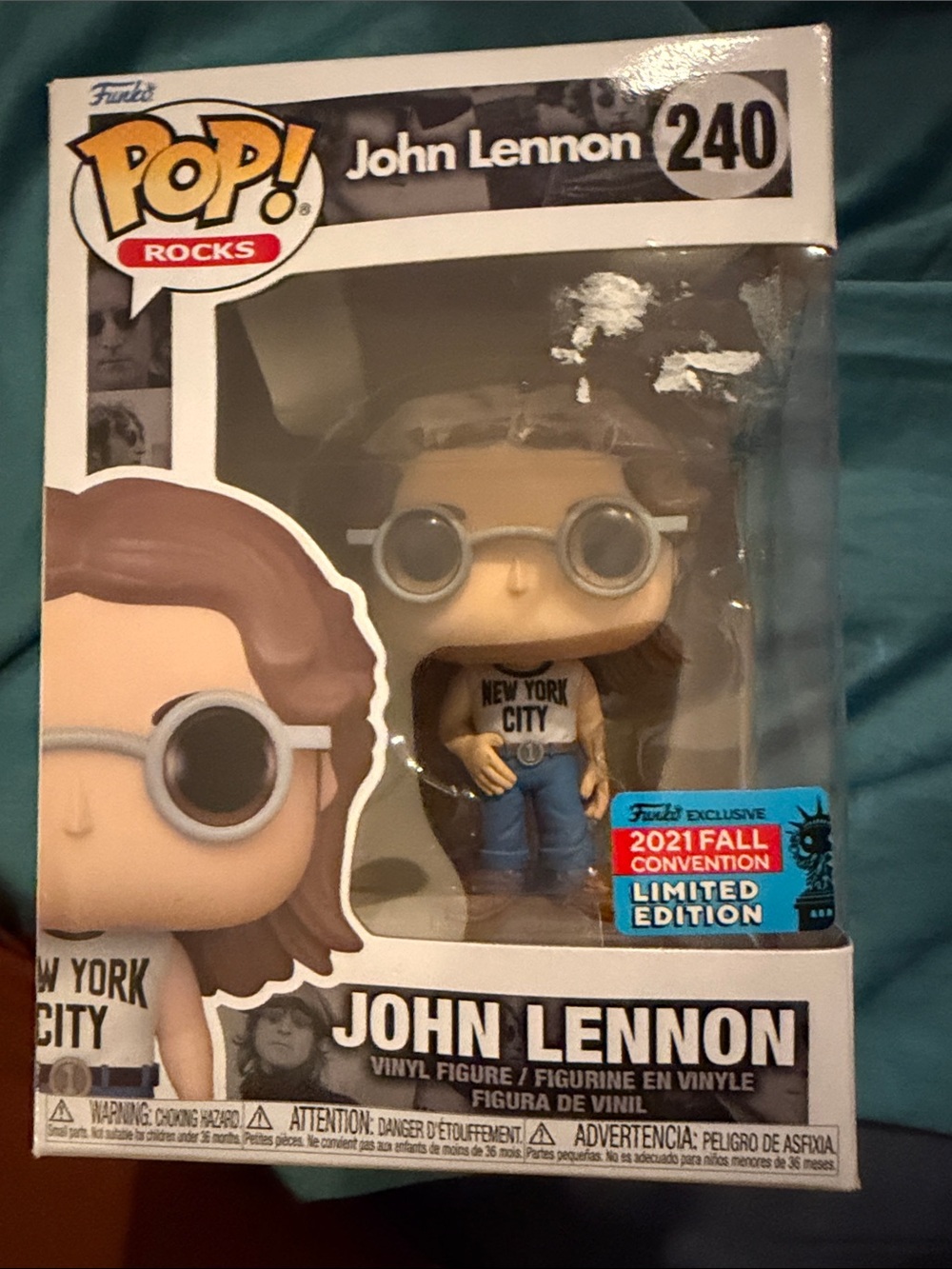 Funko Pop! John Lennon Vinyl Figure – White Tee, Blue Pants